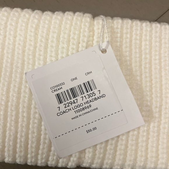 Coach cream winter headband - Picture 3 of 4